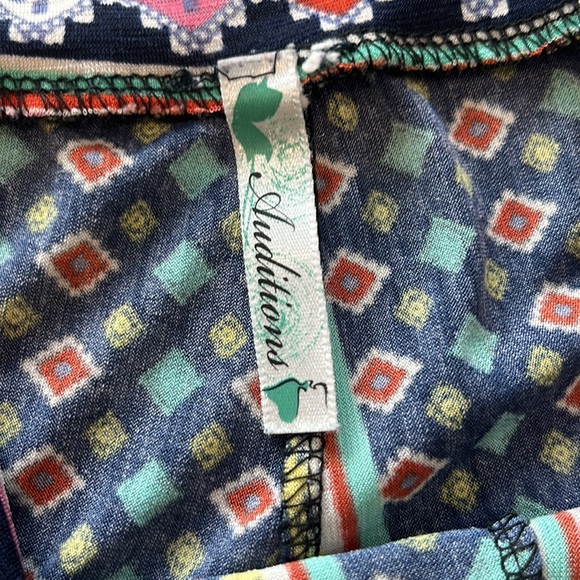 Audition Boho Wide Leg Pants Size L-XL - Picture 7 of 8